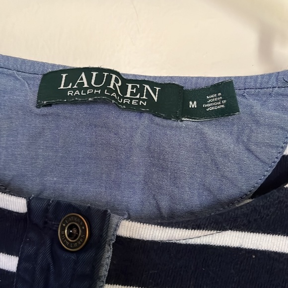 Lauren Ralph Lauren blue & white stripes size M - Picture 3 of 7